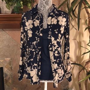 💘💘 INC Int. Concepts Navy Off White Size M